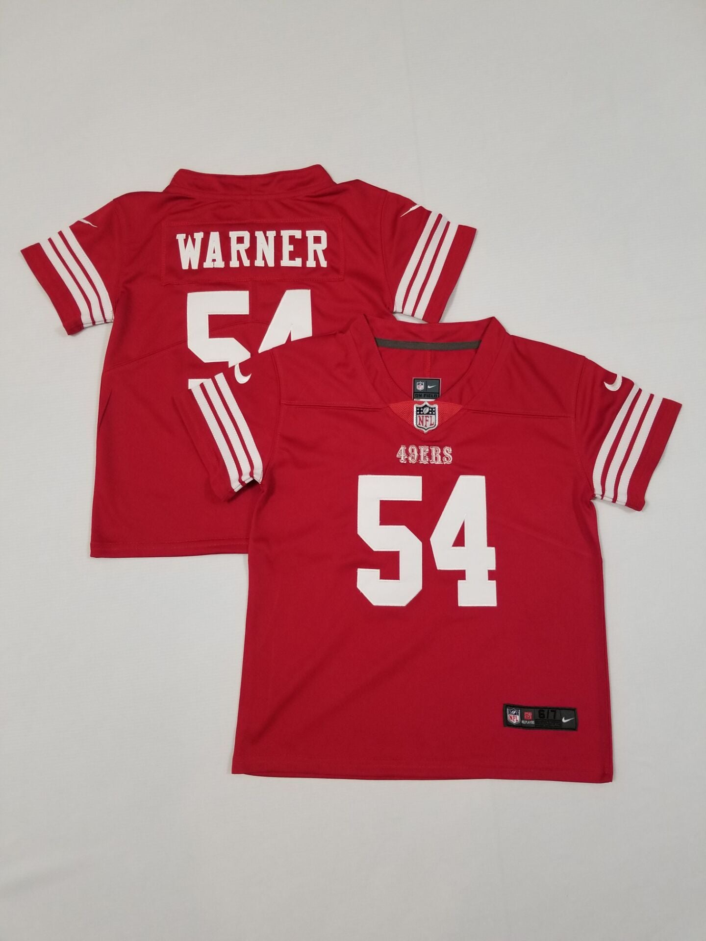 Kids San Francisco 49ers #54 Fred Warner Stitched Jersey