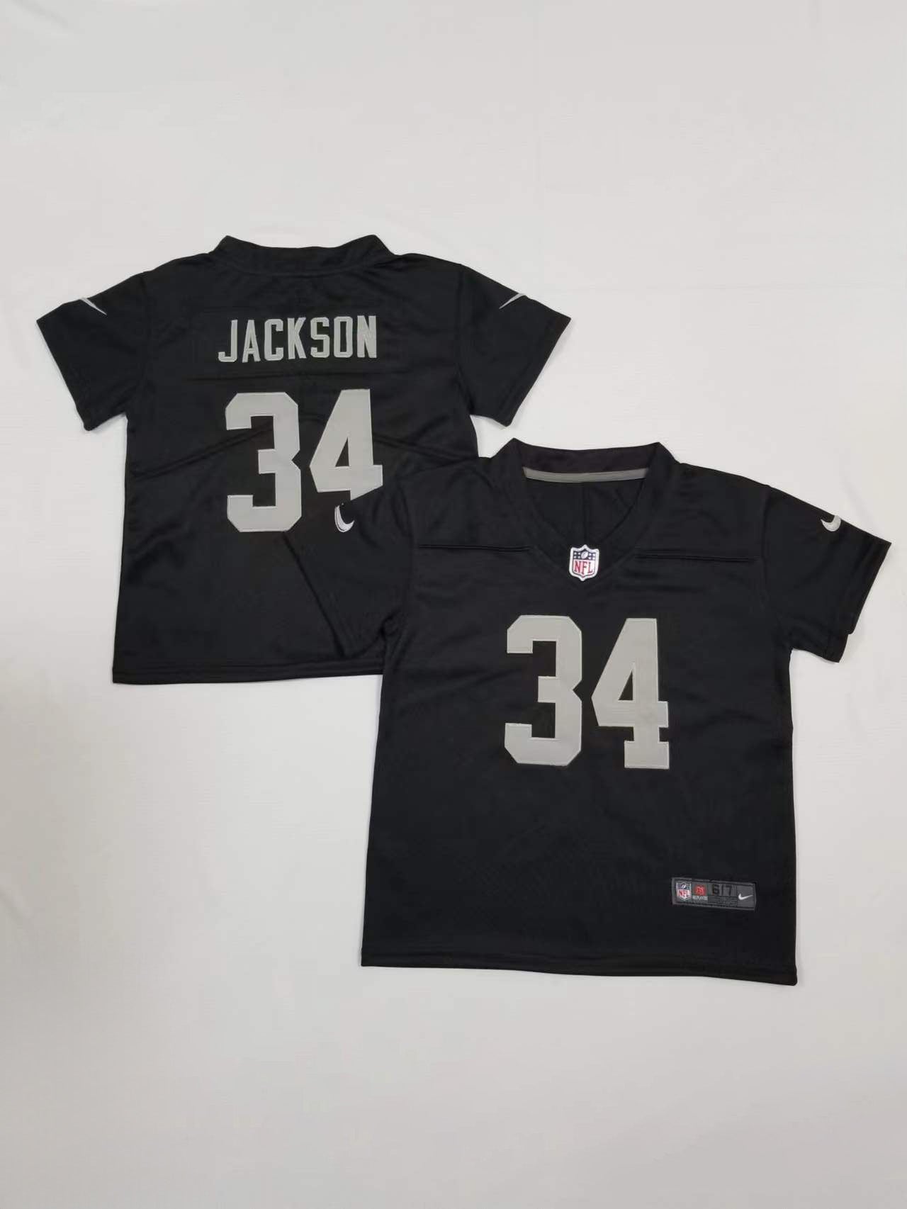 Kids Los Angeles Raiders #34 Bo Jackson Stitched Jersey