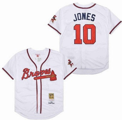 Atlanta Braves # 10 Chipper Jones Throwback Jersey – Retro Throwbacks