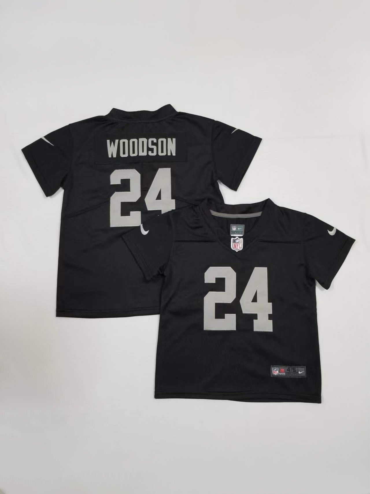 Kids Oakland Raiders Charles Woodson Stitched Jersey