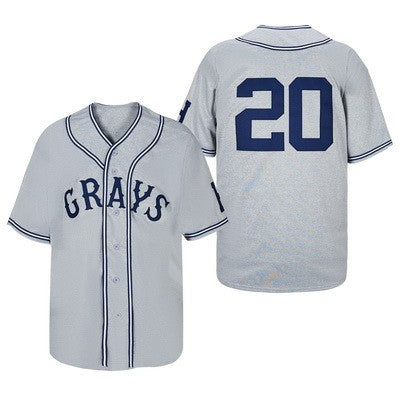Men's Homestead Grays #20 Bob Gibson Throwback Jersey