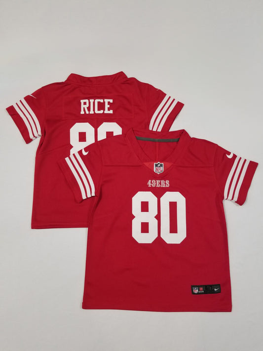Kids San Francisco 49ers #80 Jerry Rice Stitched Jersey