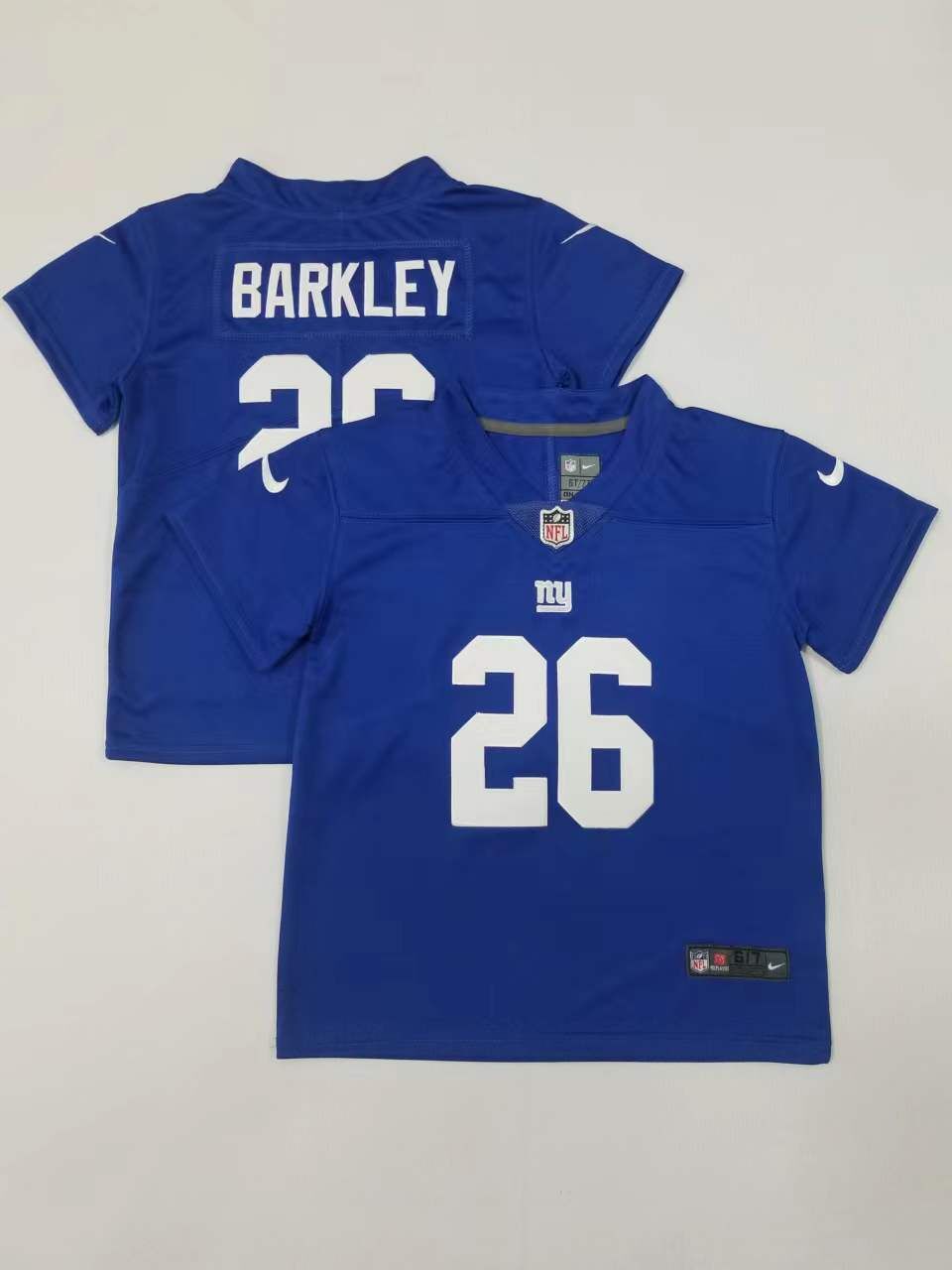 Kids New York Giants #26 Saquon Barkley Stitched Jersey