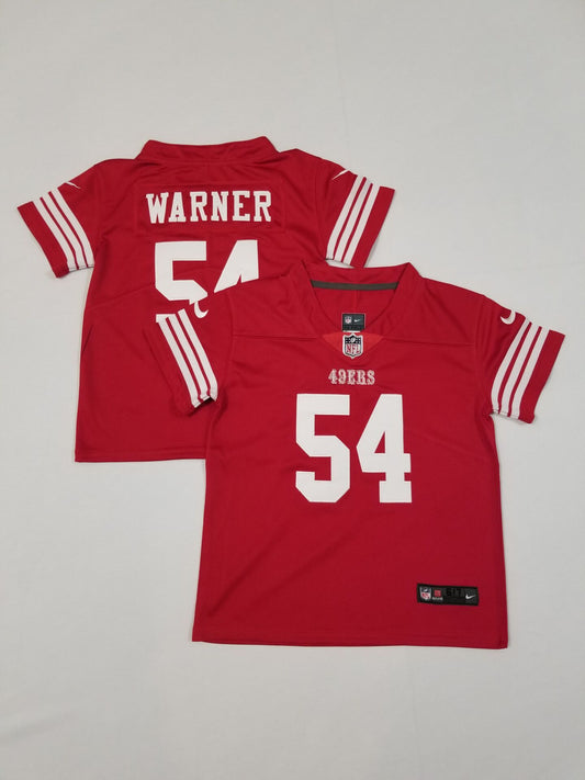 Kids San Francisco 49ers #54 Fred Warner Stitched Jersey