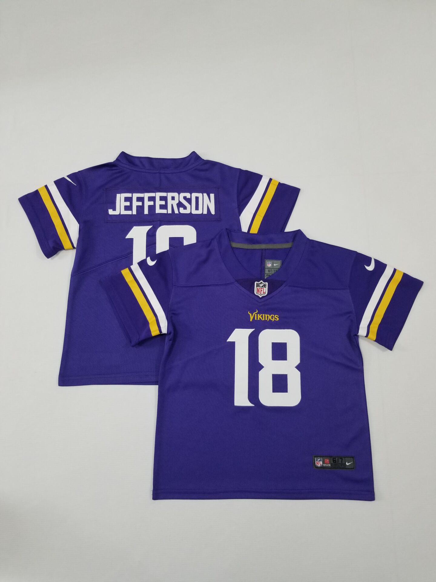 Kids Minnesota Vikings Justin Jefferson Stitched Jersey
