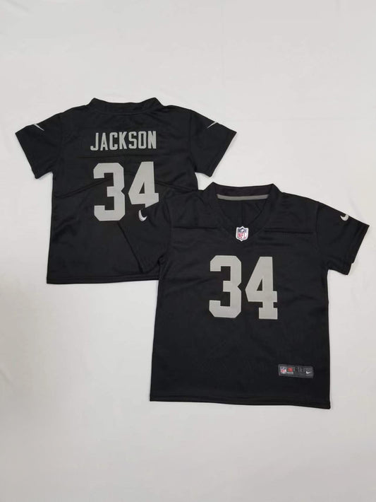 Kids Los Angeles Raiders #34 Bo Jackson Stitched Jersey