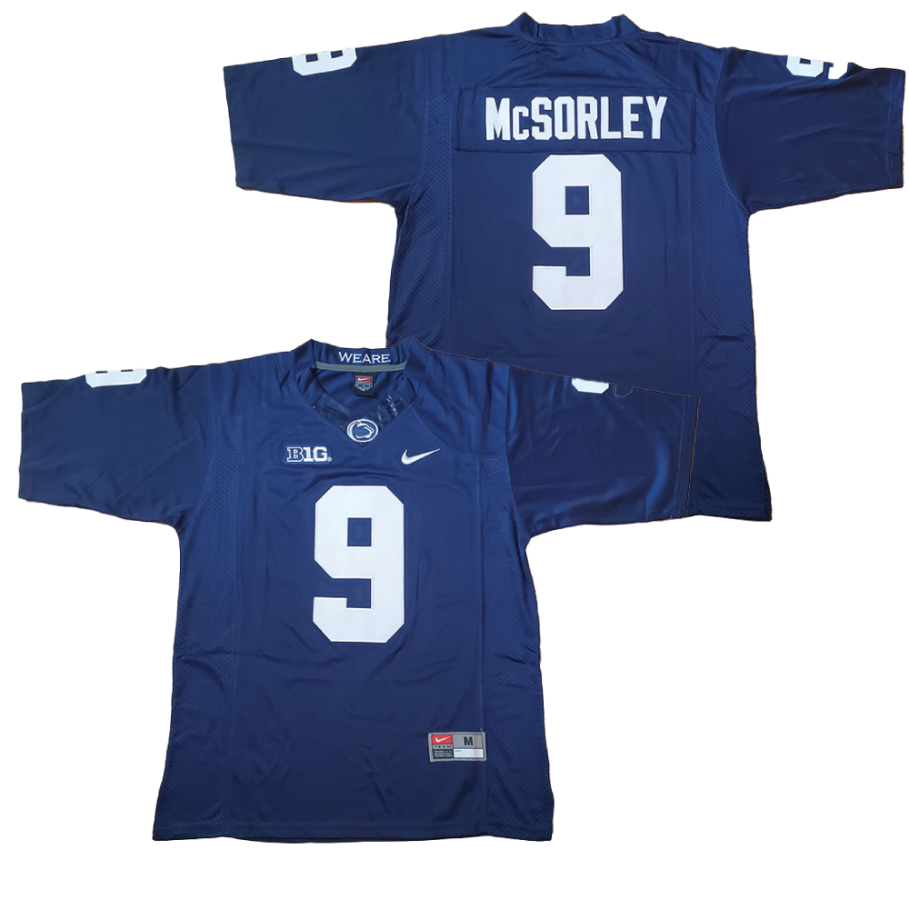 Men's Penn State Nittany Lions #9 Trace McSorley Stitched Jerse