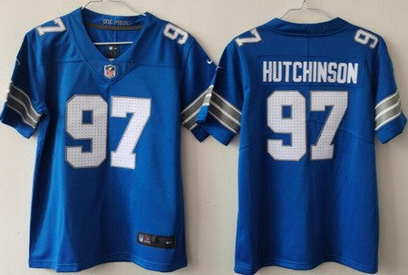 Kids/Toddlers Detroit Lions #97 Aidan Hutchinson Stitched Jersey