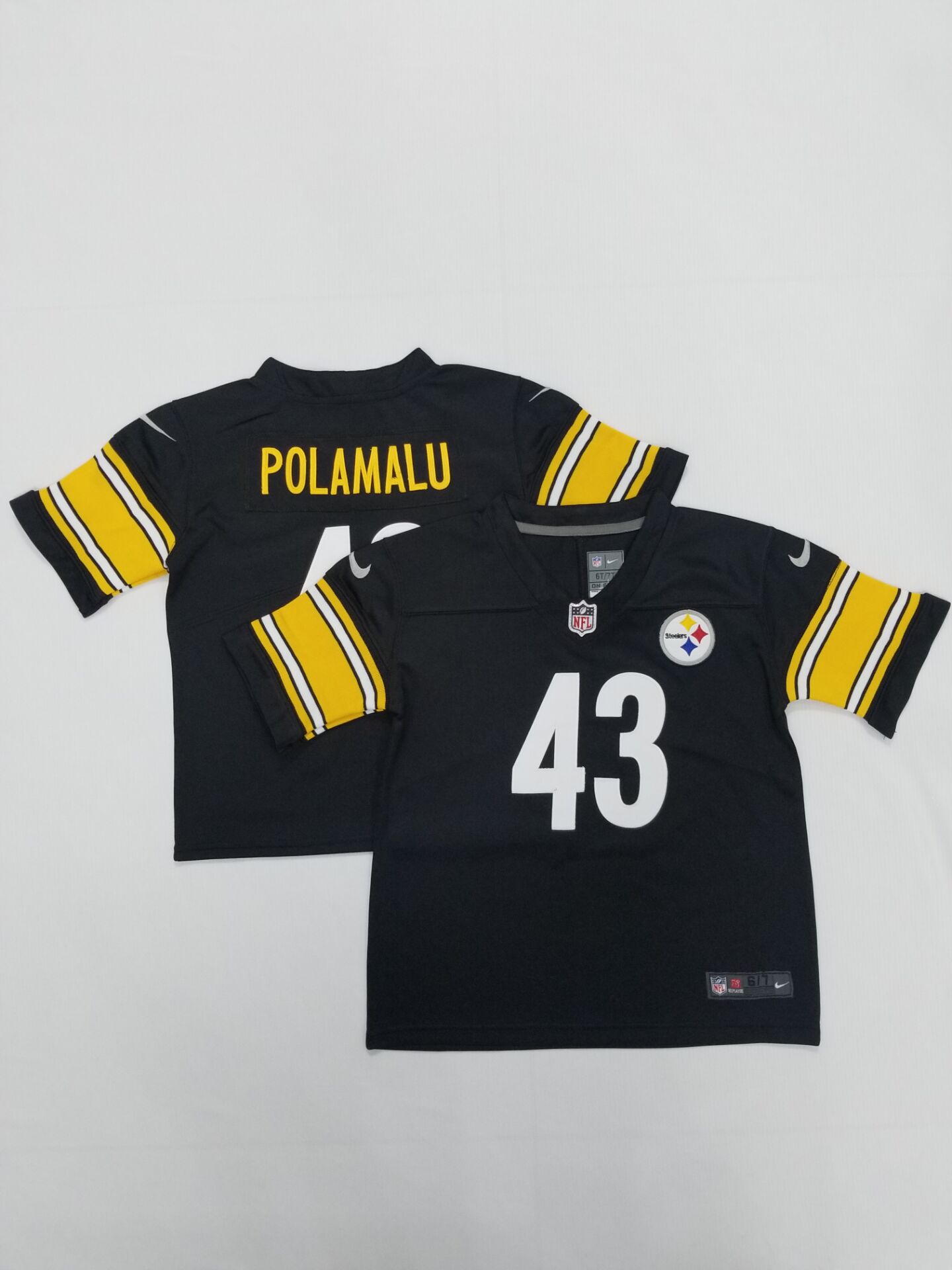 Kids Pittsburgh Steelers Troy Polamalu Stitched Jersey
