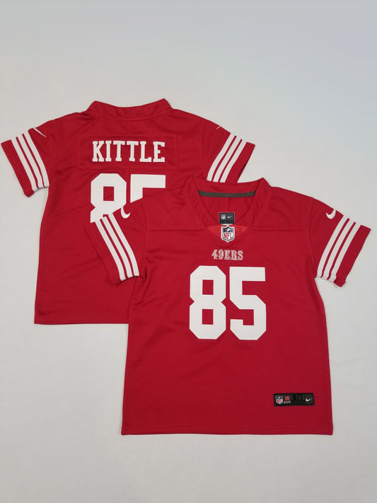 Kids San Francisco 49ers #85 George Kittle Stitched Jersey for Toddlers