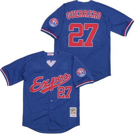 Montreal Expos Vladimir Guerrero #27 Throwback Stitched Jerse