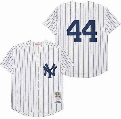 Men's New York Yankees #44 Reggie Jackson Stitched Throwback Jersey